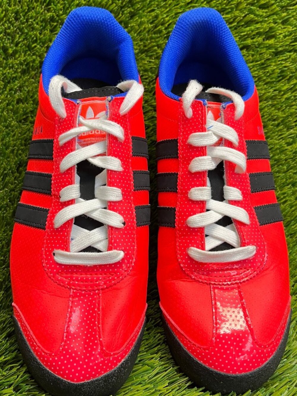 adidas Samba Red Black Blue Low-Top Sneakers - Picture 5 of 10